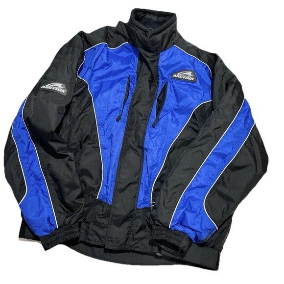 Arctiva Snowmobile Jacket Men’s XXL 2XL Blue Black Insulated thermolite dynatec